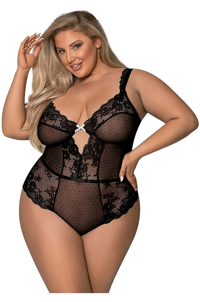 Balconette Teddy Black Lingerie