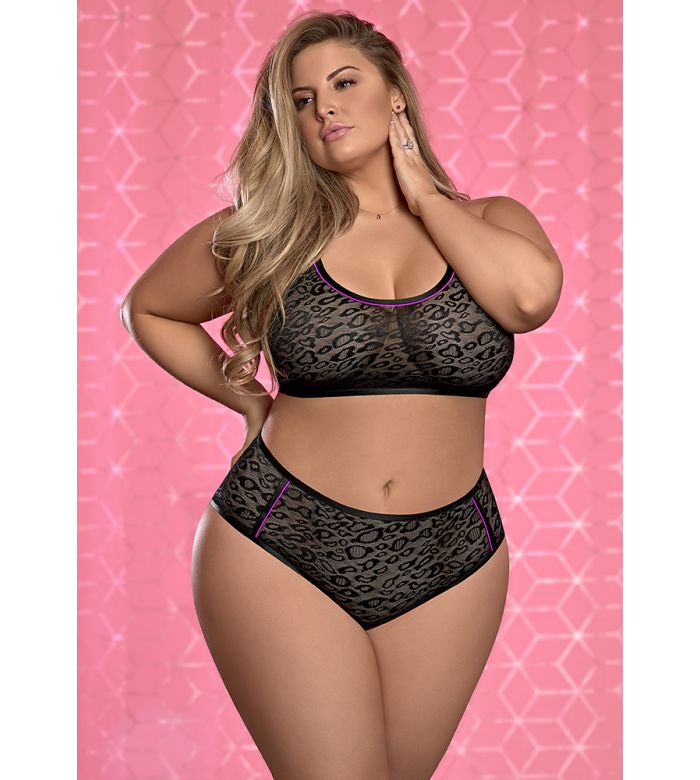 Bralette & Hidden Slit Crotch Panty Lingerie Set