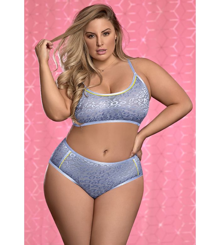 Bralette & Hidden Slit Crotch Panty Lingerie Set